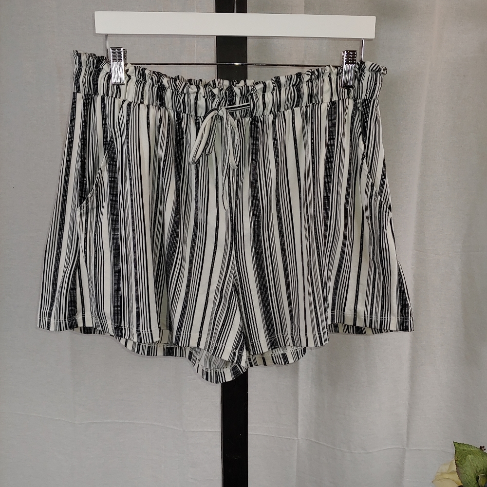 Eye Candy Striped Shorts 2X.     I07
